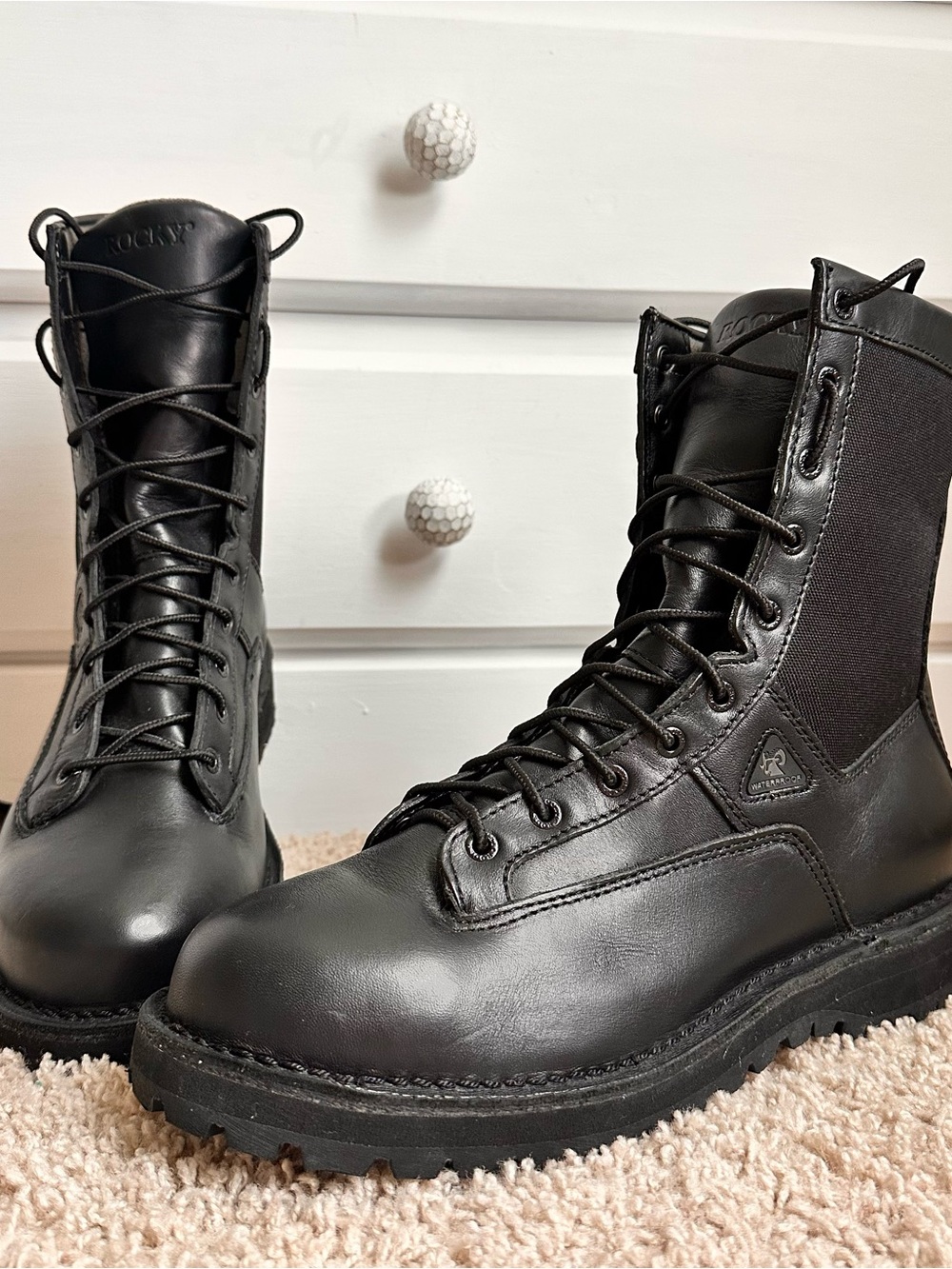 Rocky Portland 8” Waterproof Public Service Duty Boots Vibram Men’s 12W NEW